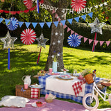 Stars & Stripes Hanging Decorations (x 8)