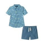 Boys Knit Buttondown Set | Tropical Vibes