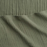 Zen Crinkled Comfort Flat Sheet (Matcha)