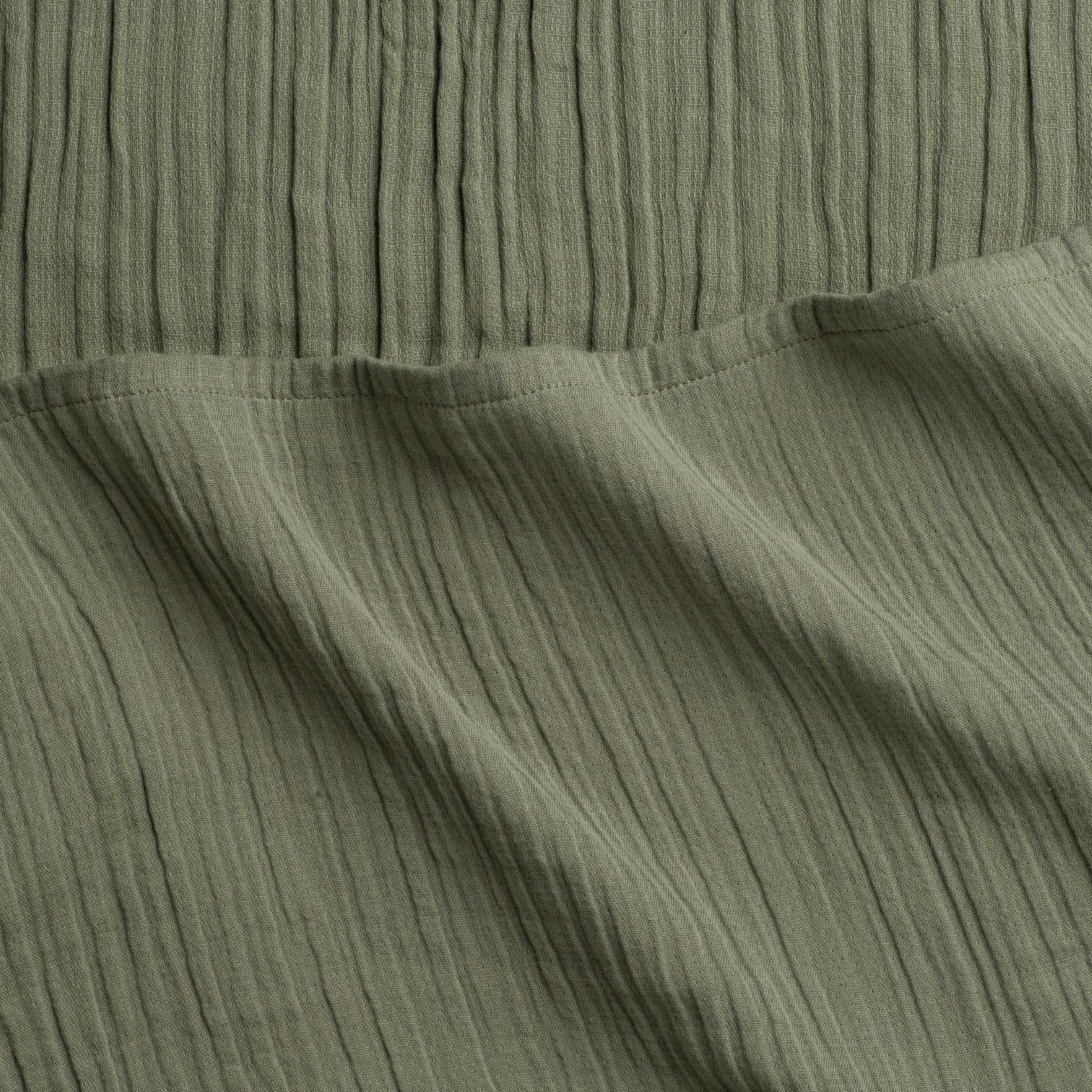 Zen Crinkled Comfort Flat Sheet (Matcha)