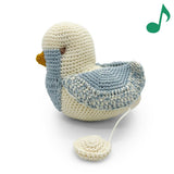Blue Chickadee Music Box 100% organic cotton