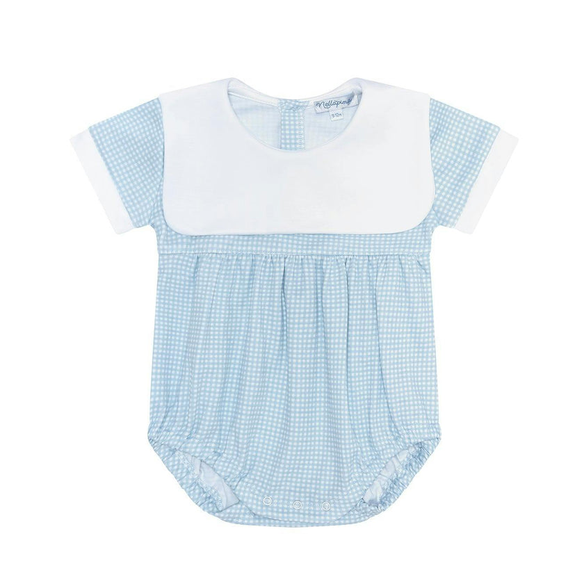 Blue Gingham Baby Bubble
