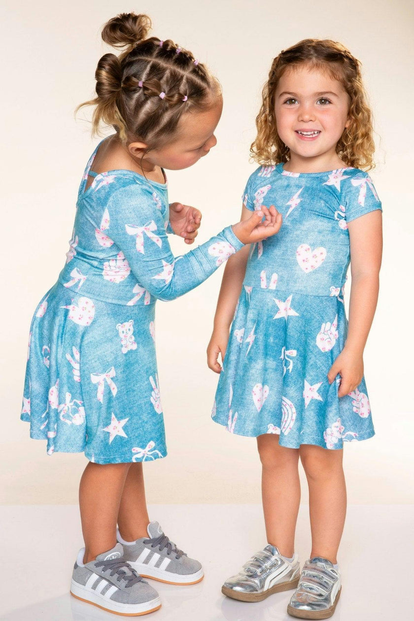 Simply Soft Short Sleeve Skater Dress