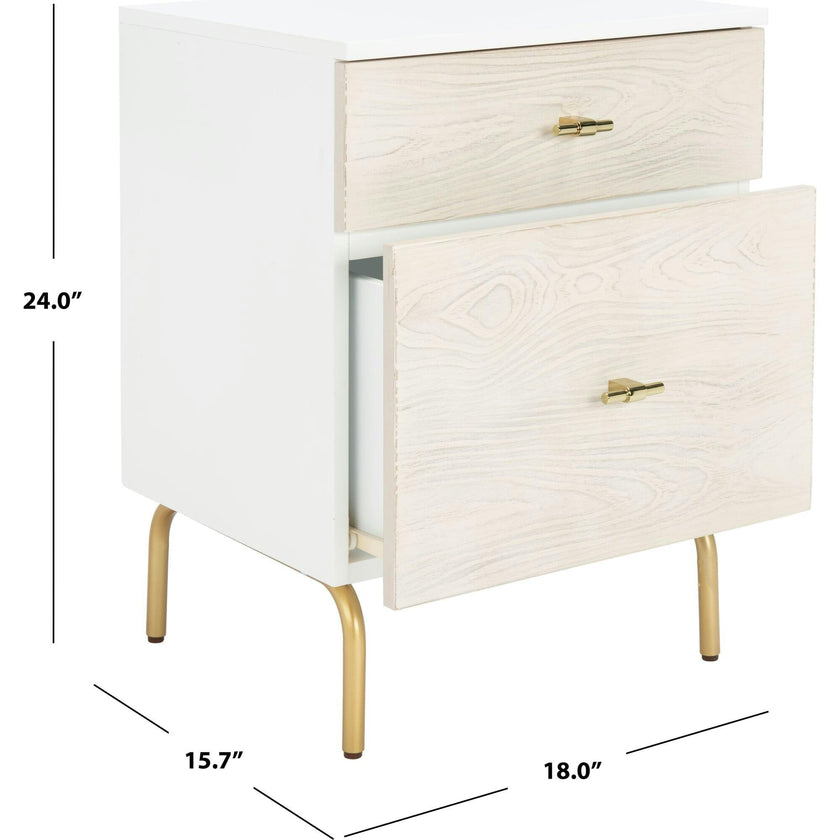 Genevieve 2-Drawer Nightstand