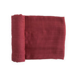 Deluxe Muslin Swaddle Blanket - Dusty Maroon