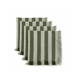 Lido Stripe Napkins in Oliva (Set of 4)