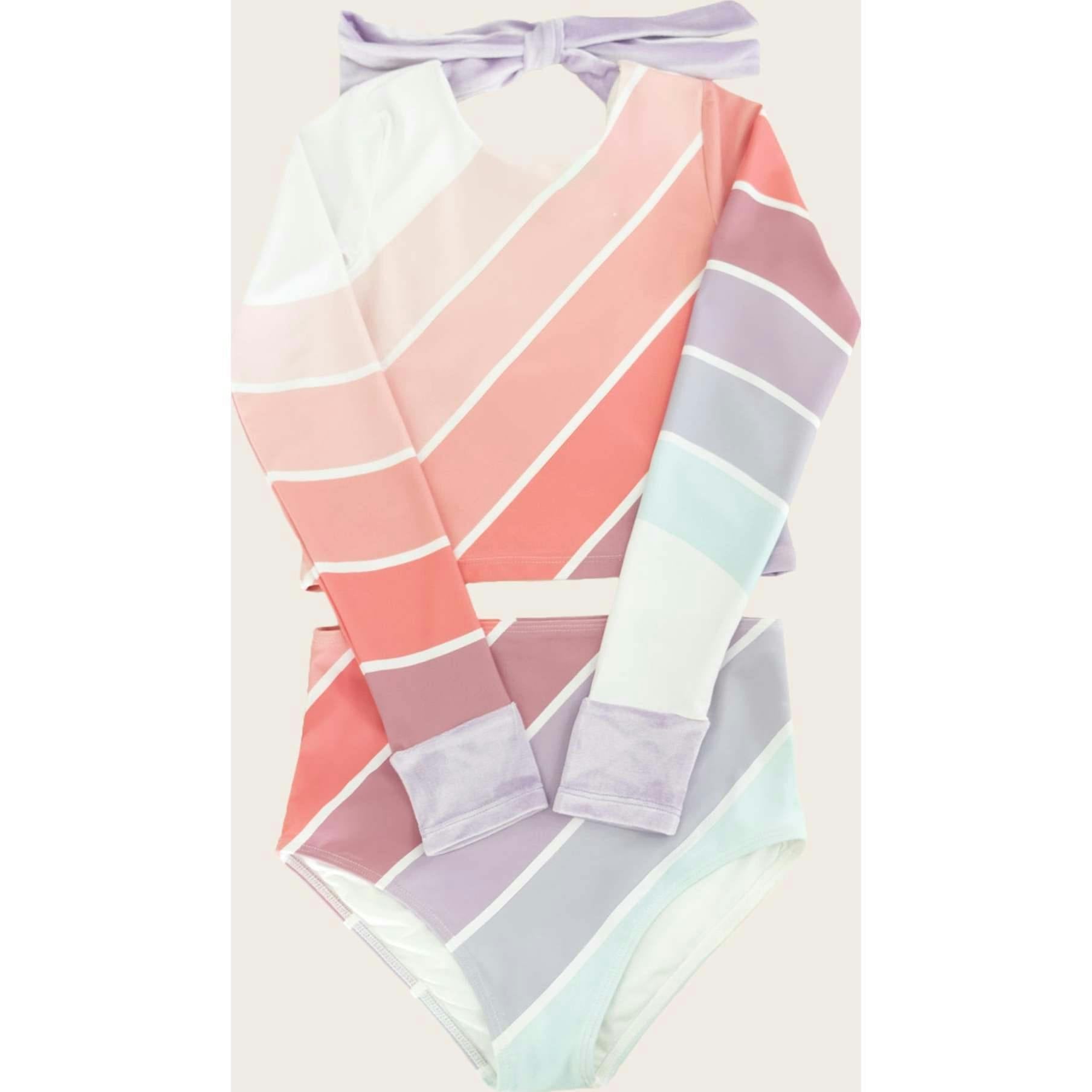 Coral Sea Rainbow Two Piece Long Sleeve