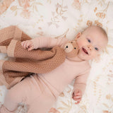 Violet Knitted Lovey Blanket (Rosie the Bear)