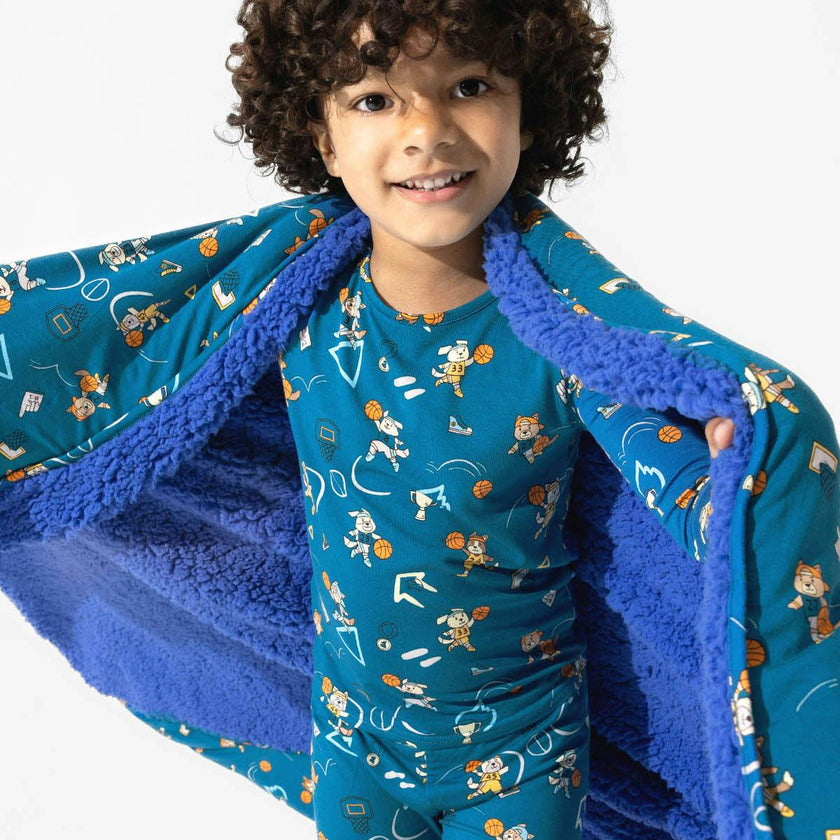 Basketball Pups Bamboo Kids Pajamas