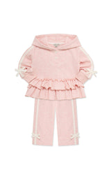 Ruffle Peplum Hoodie Pant Set (2T-4T)