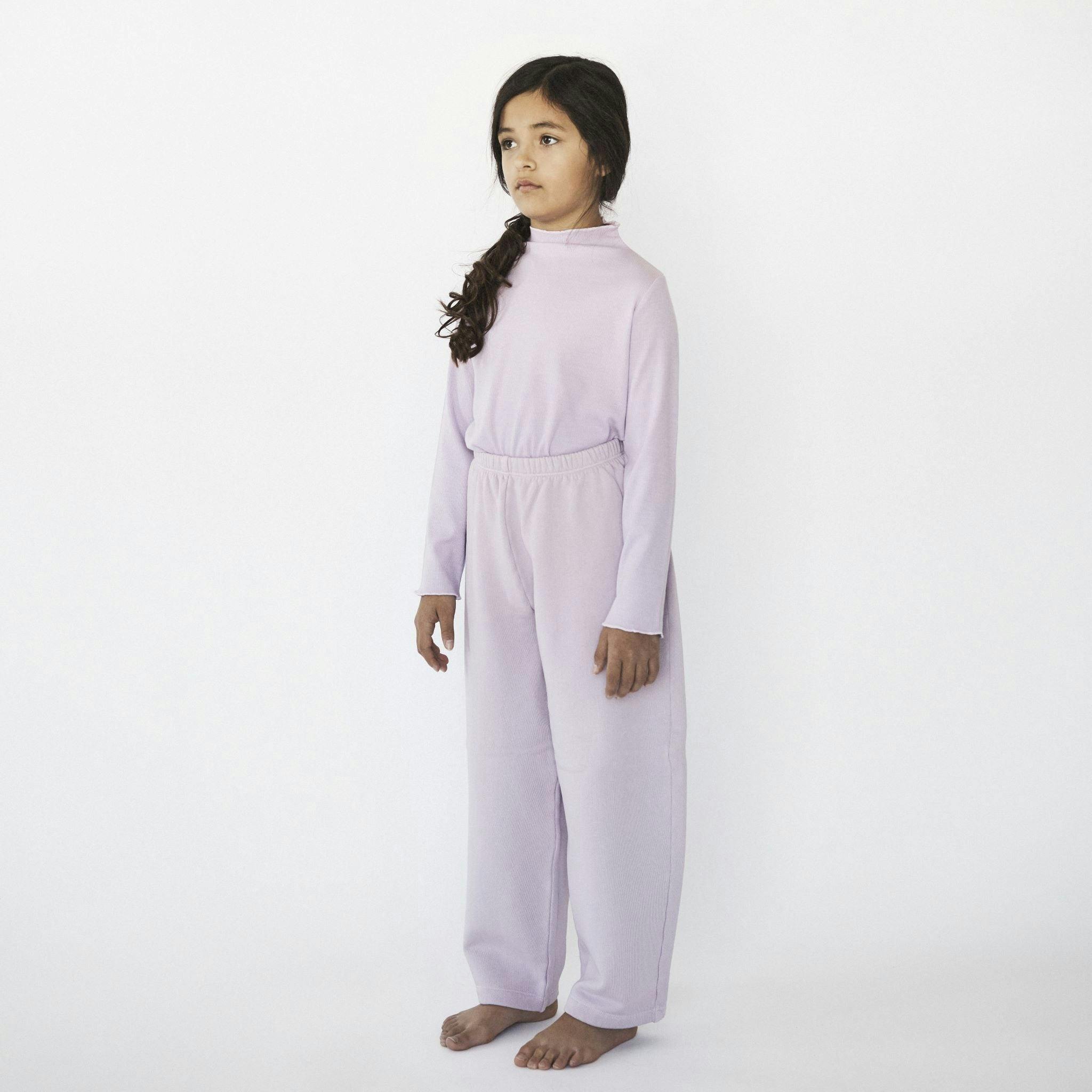 Rib Mock Neck Long Sleeve Top