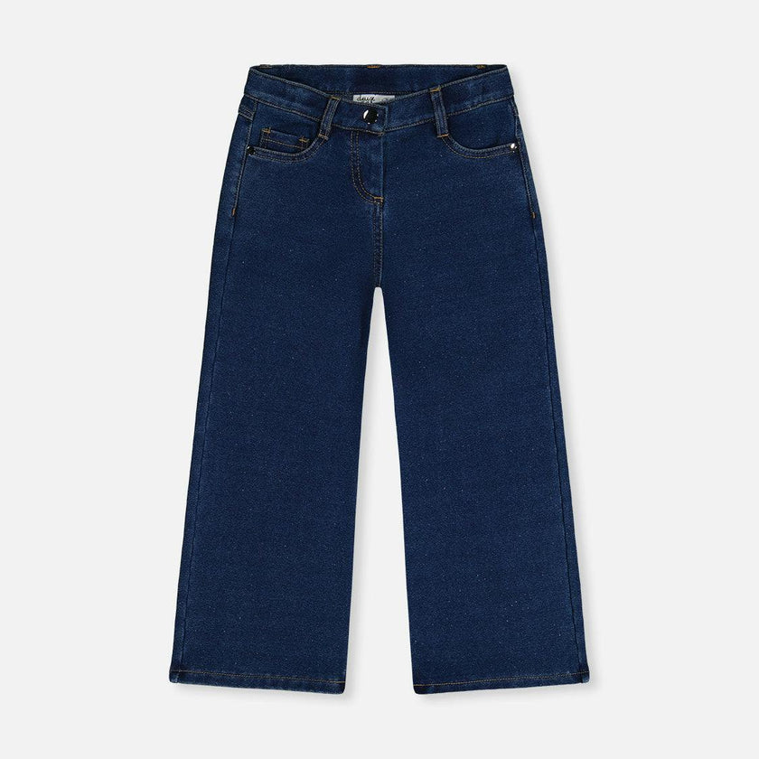 Jeggings with Lurex Navy Blue Denim