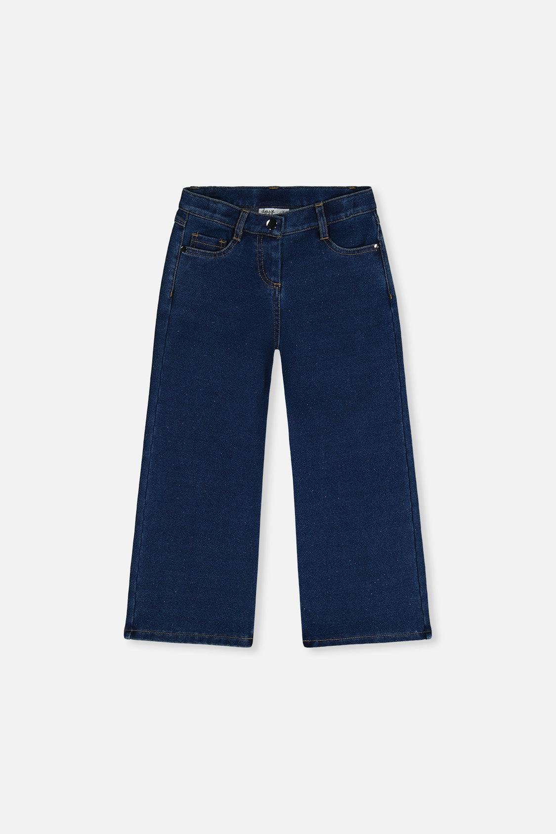 Jeggings with Lurex Navy Blue Denim