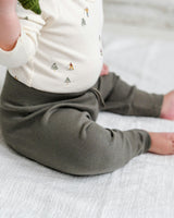 KENDI Charlie Ribbed Joggers Olive