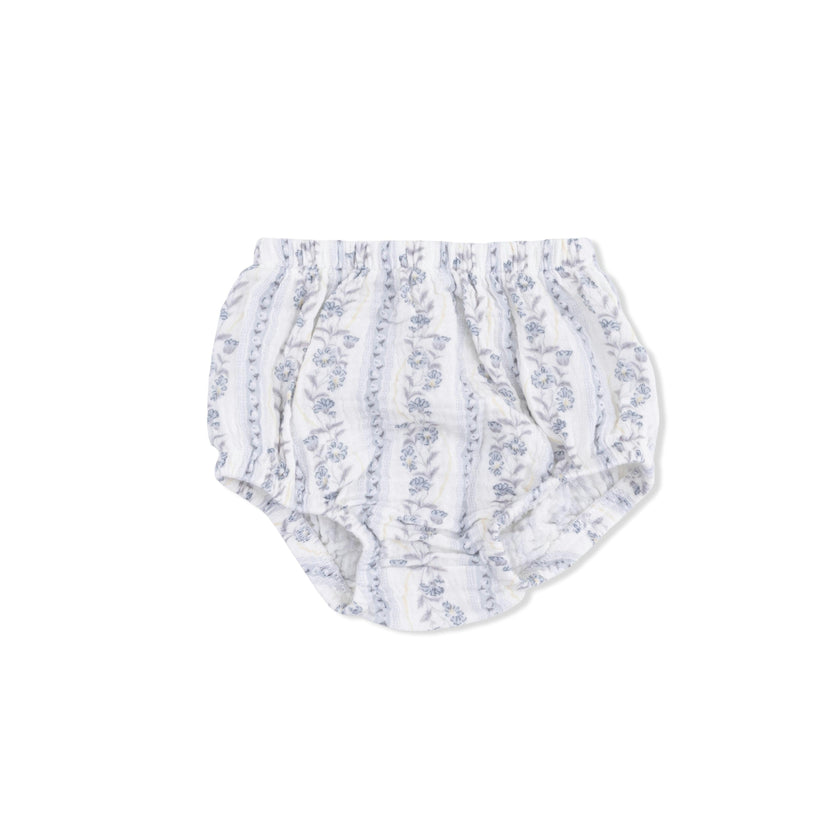 Kimberly Floral Stripe - Western Pearl Snap Dress & Bloomer