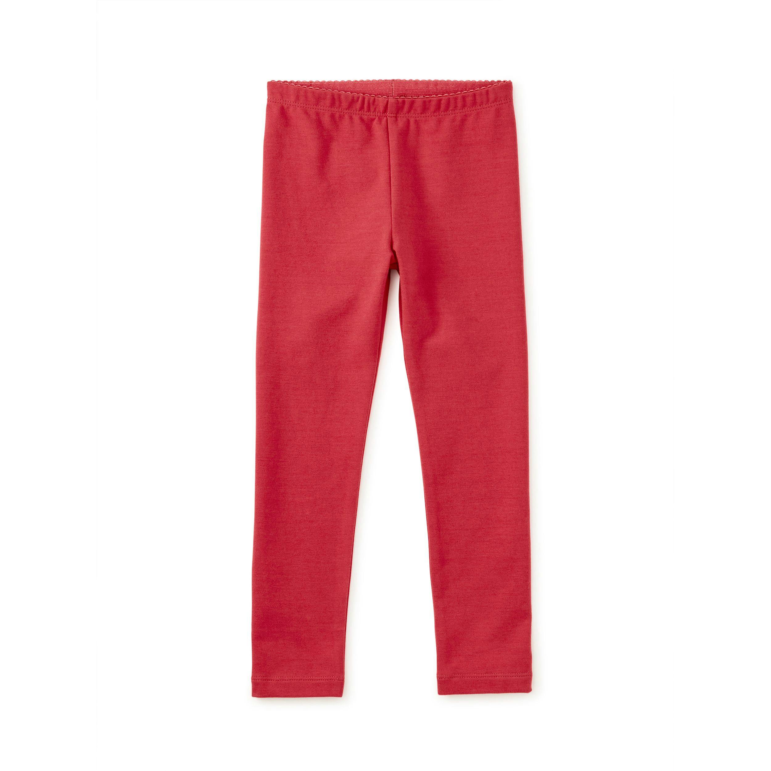 Solid Leggings, Rhubarb