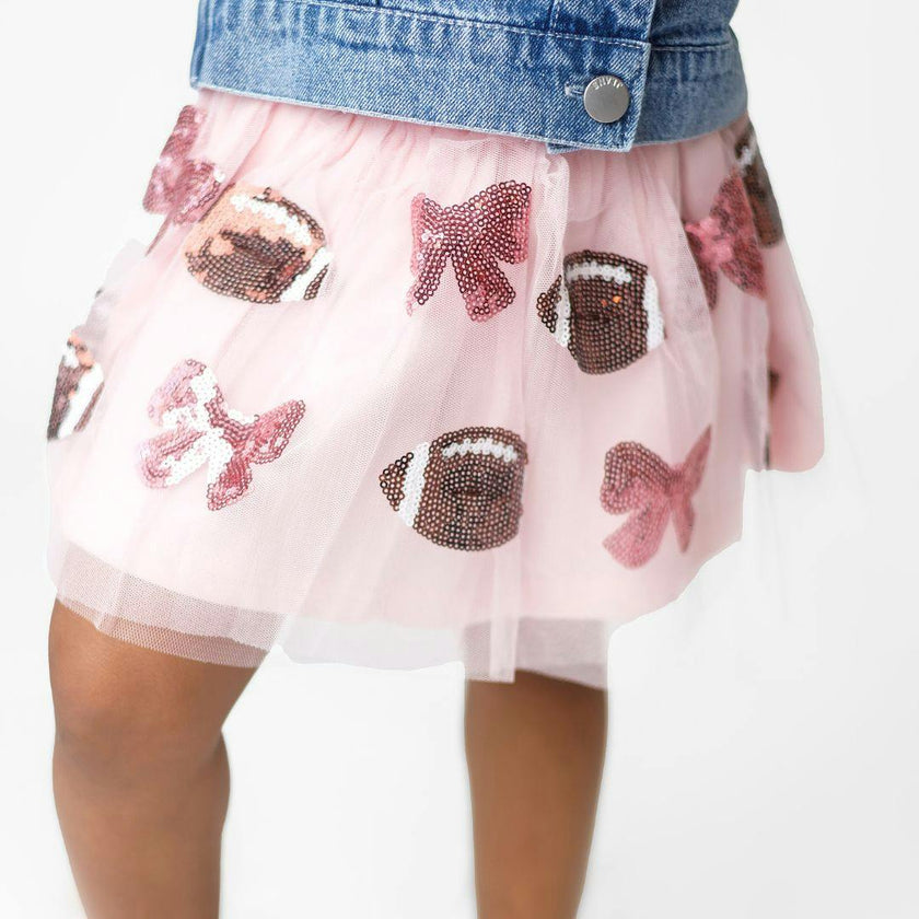 Coquette Football Sequin Tutu