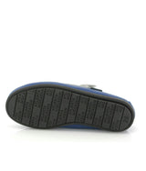 Mary Jane Moccasins, Blue Submarine Printed Leather