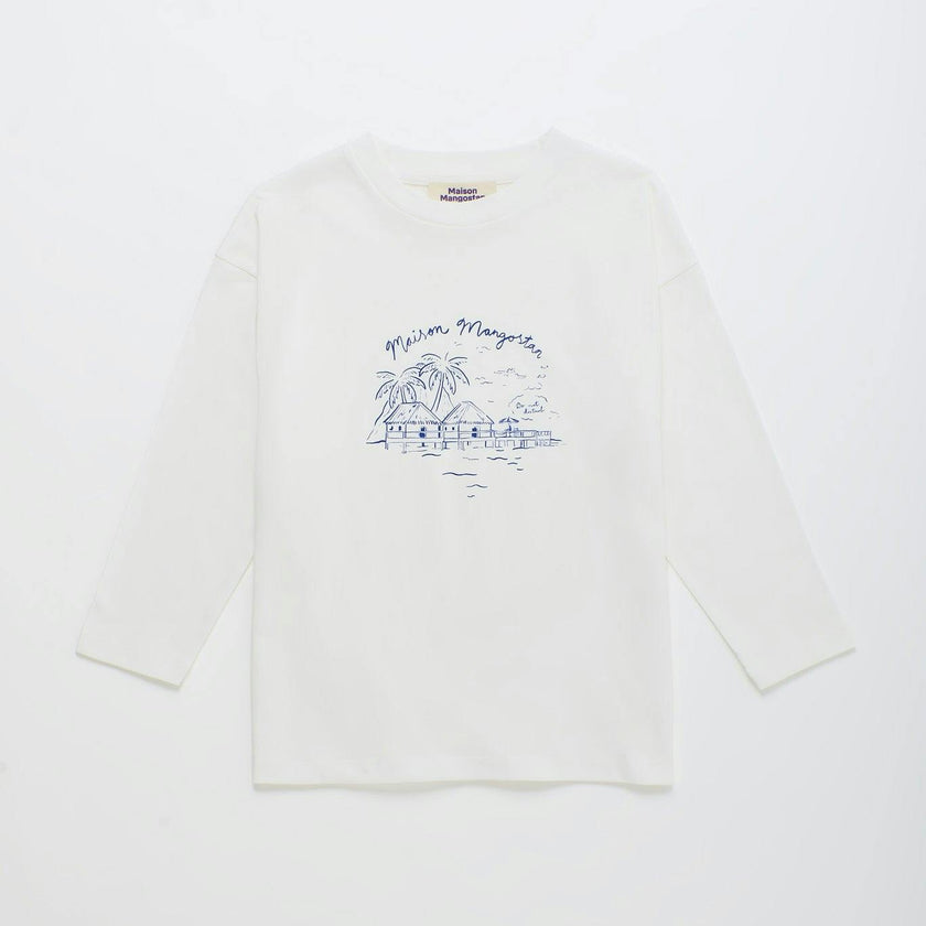 LEISURELY LONG SLEEVE T-SHIRT OFF WHITE