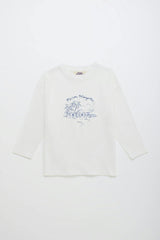 LEISURELY LONG SLEEVE T-SHIRT OFF WHITE