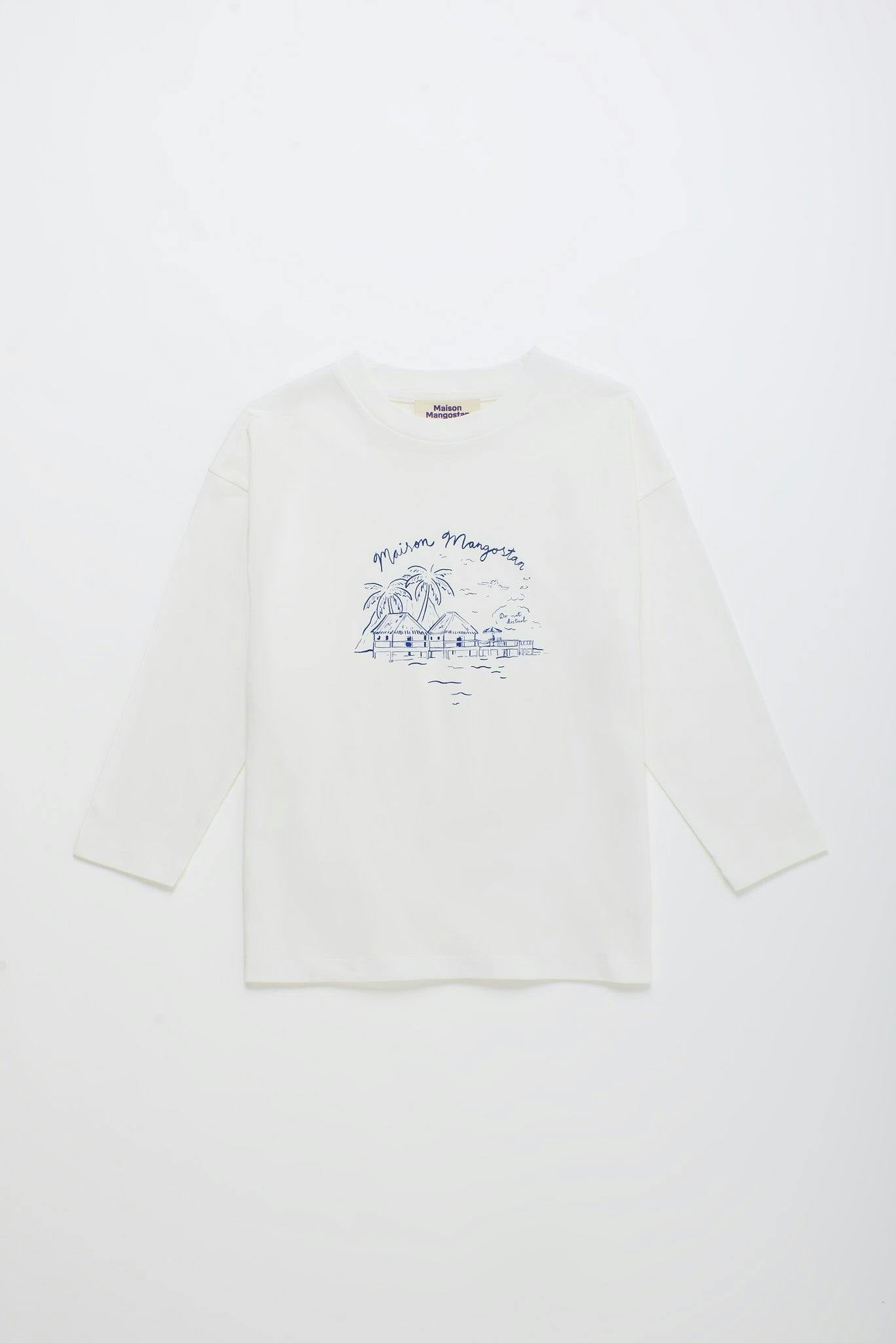 LEISURELY LONG SLEEVE T-SHIRT OFF WHITE