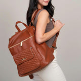 Monaco Diaper Bag | Latte Brown