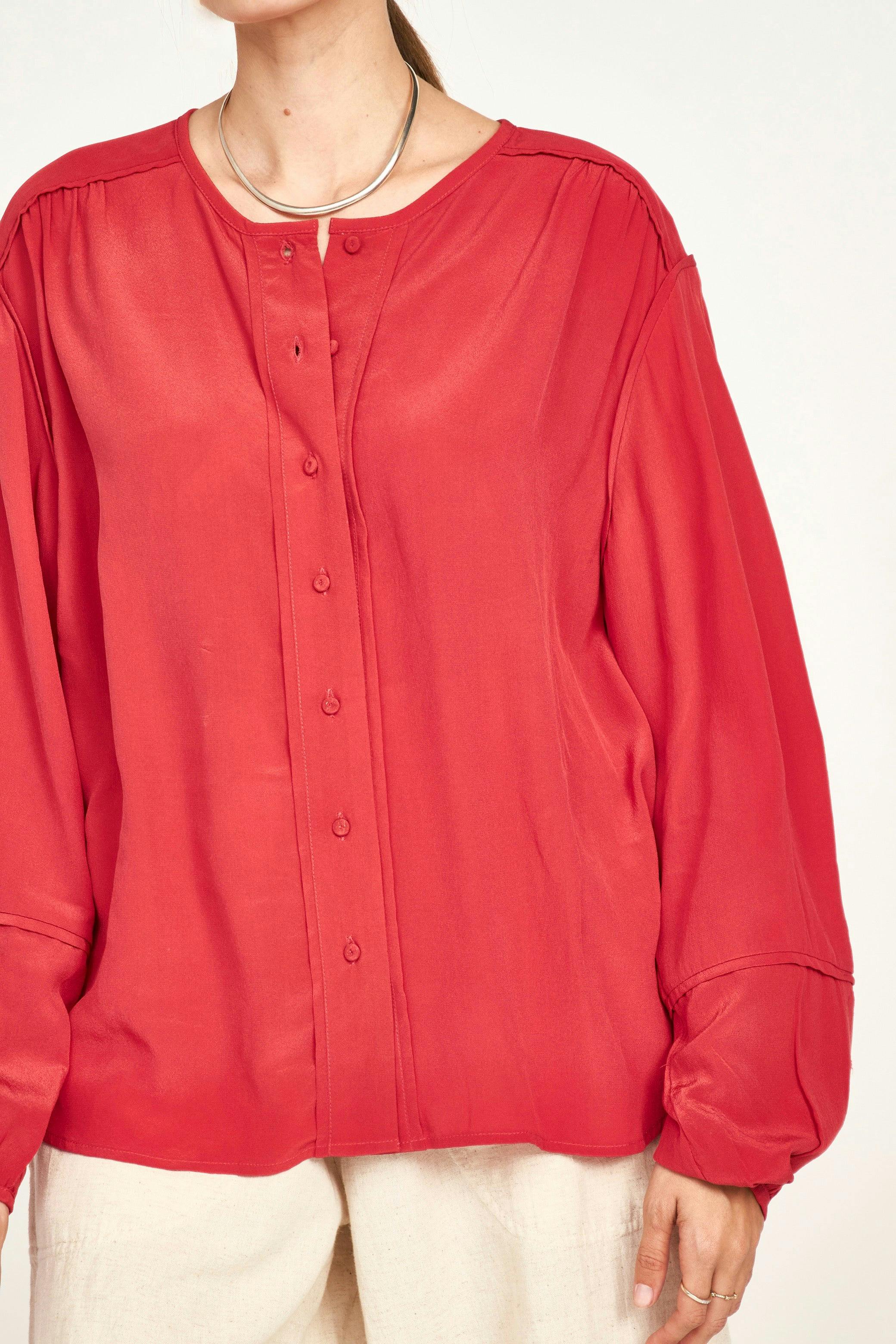 Dakota Blouse in Red