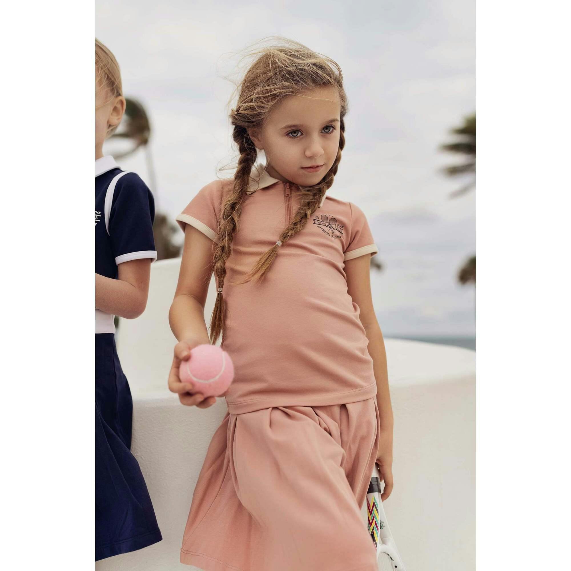 Girls Tennis Club 3-Quarter Sleeve Shirt