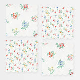 Ditsy Posy Scalloped Small Napkins