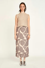 Lombok Skirt in Charcoal Jurassic