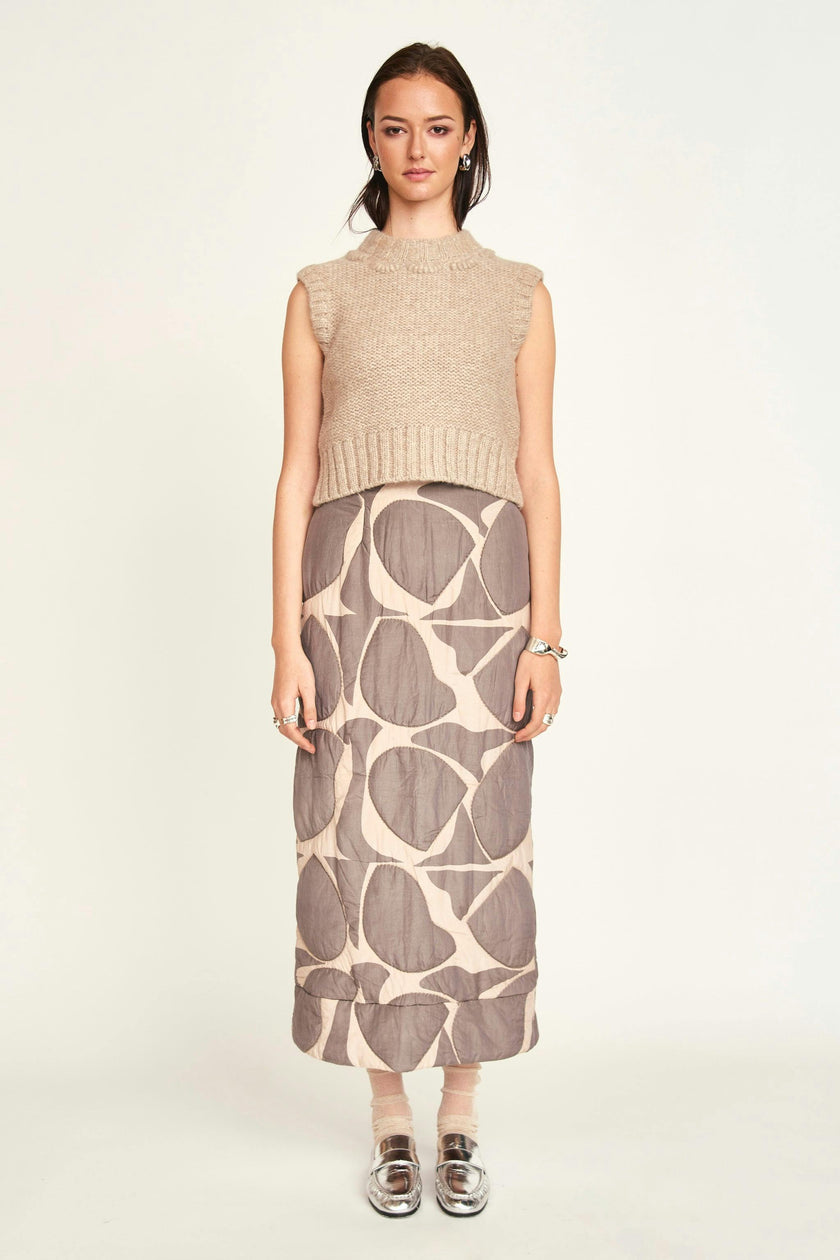 Lombok Skirt in Charcoal Jurassic