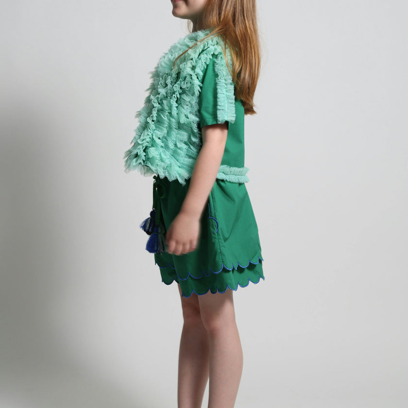 TOULA TIERED RUFFLE BLOUSE