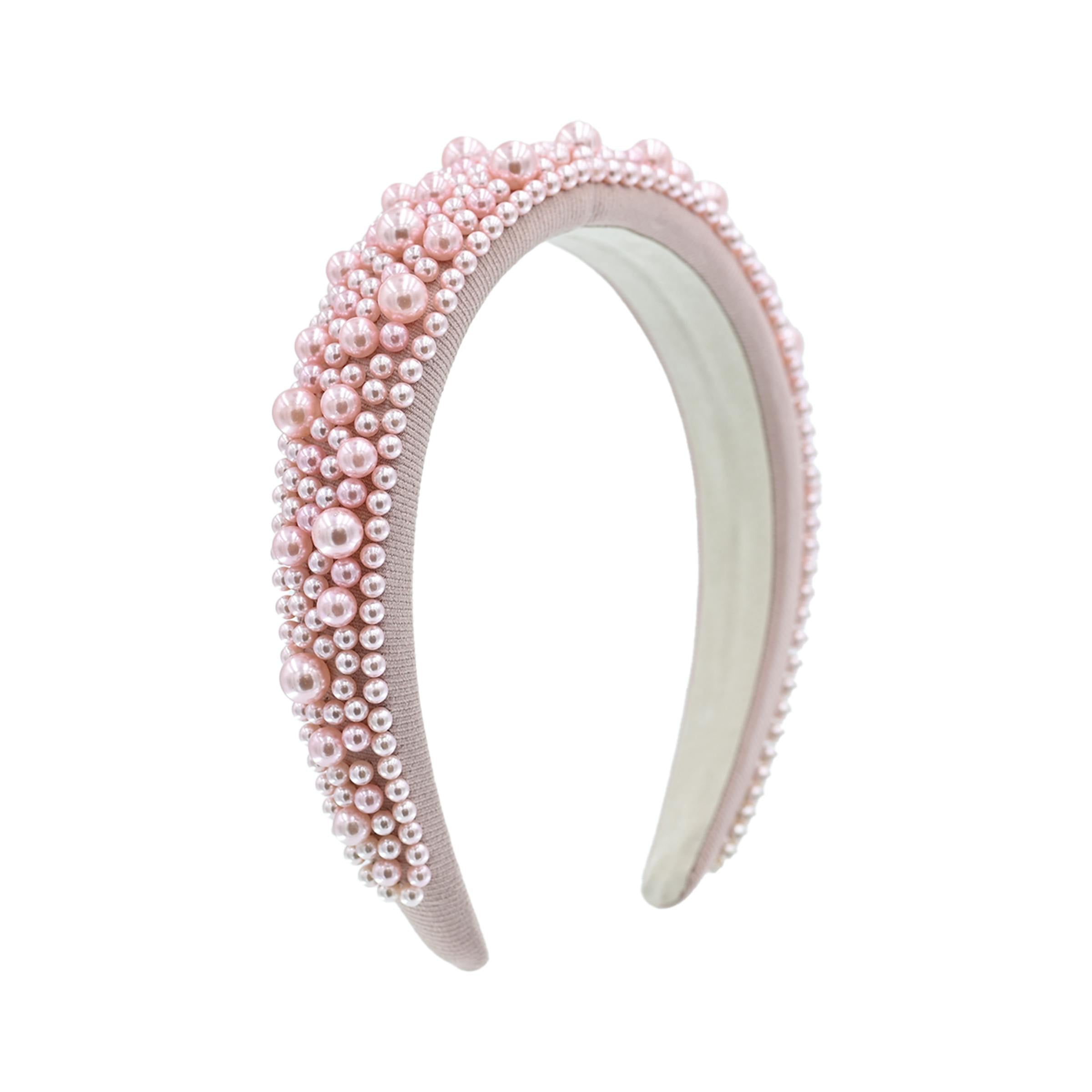 Multicolored Royal Pearl Tiara Headband