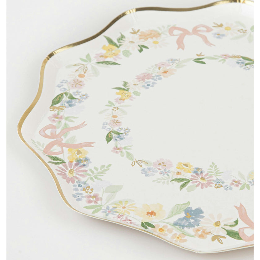 Elegant Floral Dinner Plates