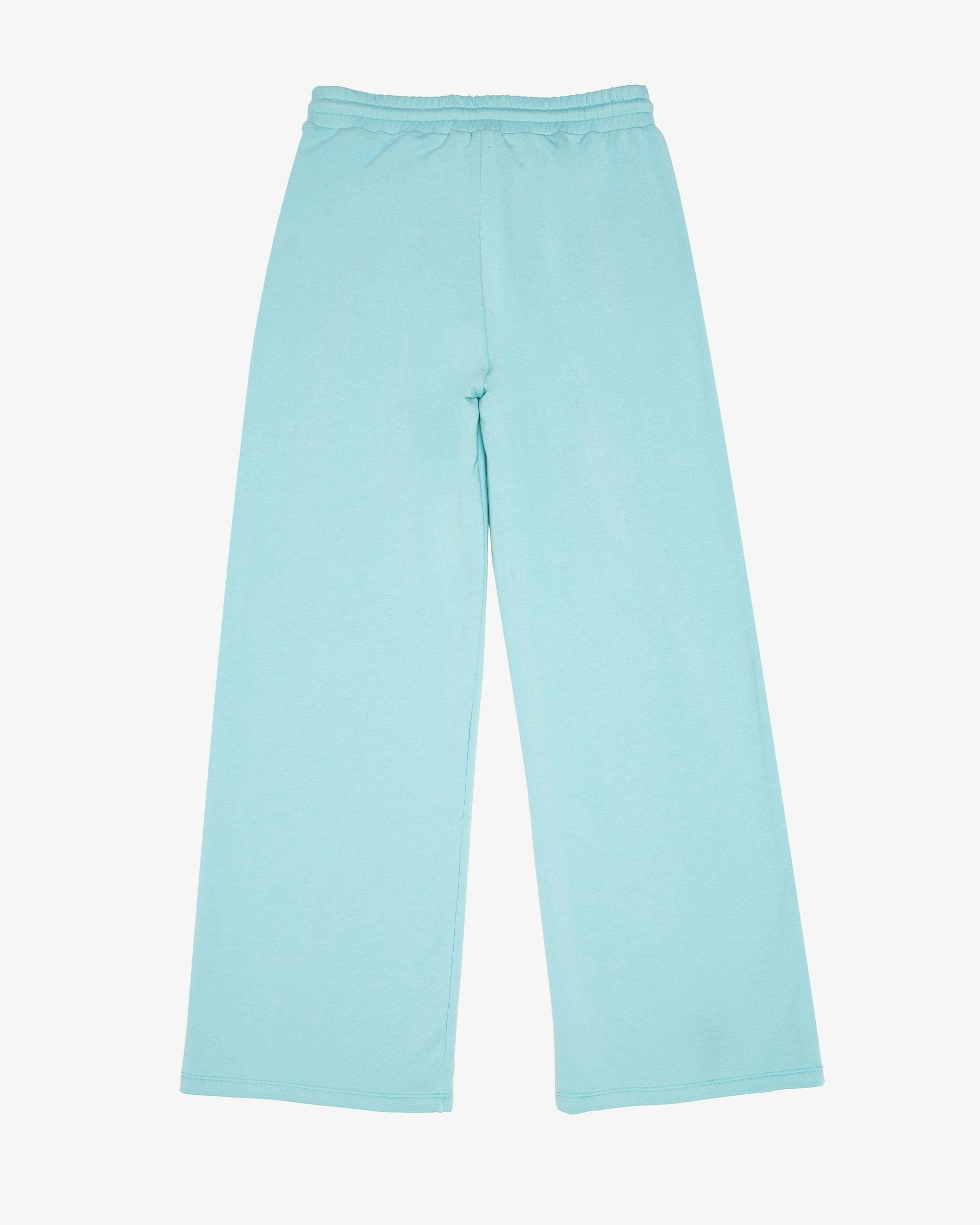 French Terry Pleated Wide Leg Pant