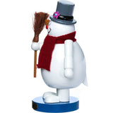 10-Inch Wooden Frosty the Snowman Nutcracker