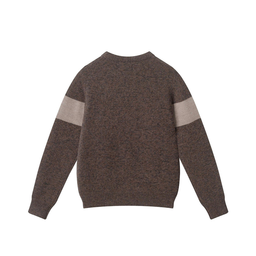 Big Kid (8-18) Marled Crewneck Sweater | Brown