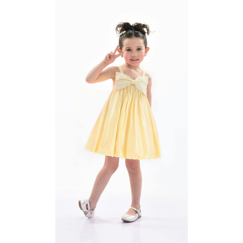 Gold Shining Satin Dress