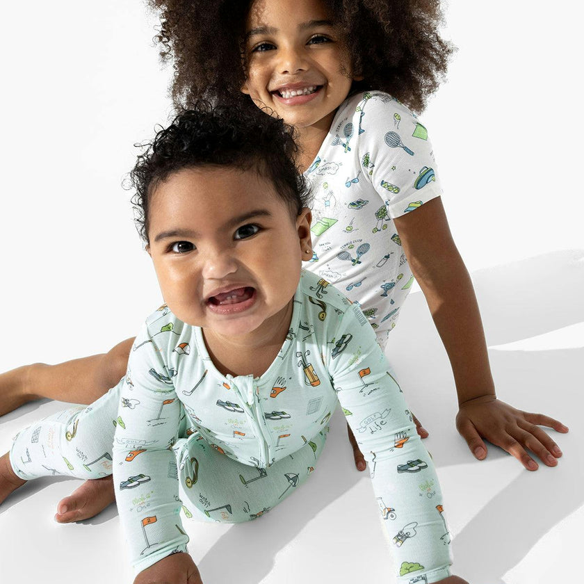 Tennis Bamboo Kids Pajama Short Set
