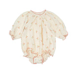 Gauze Romper in Cherries