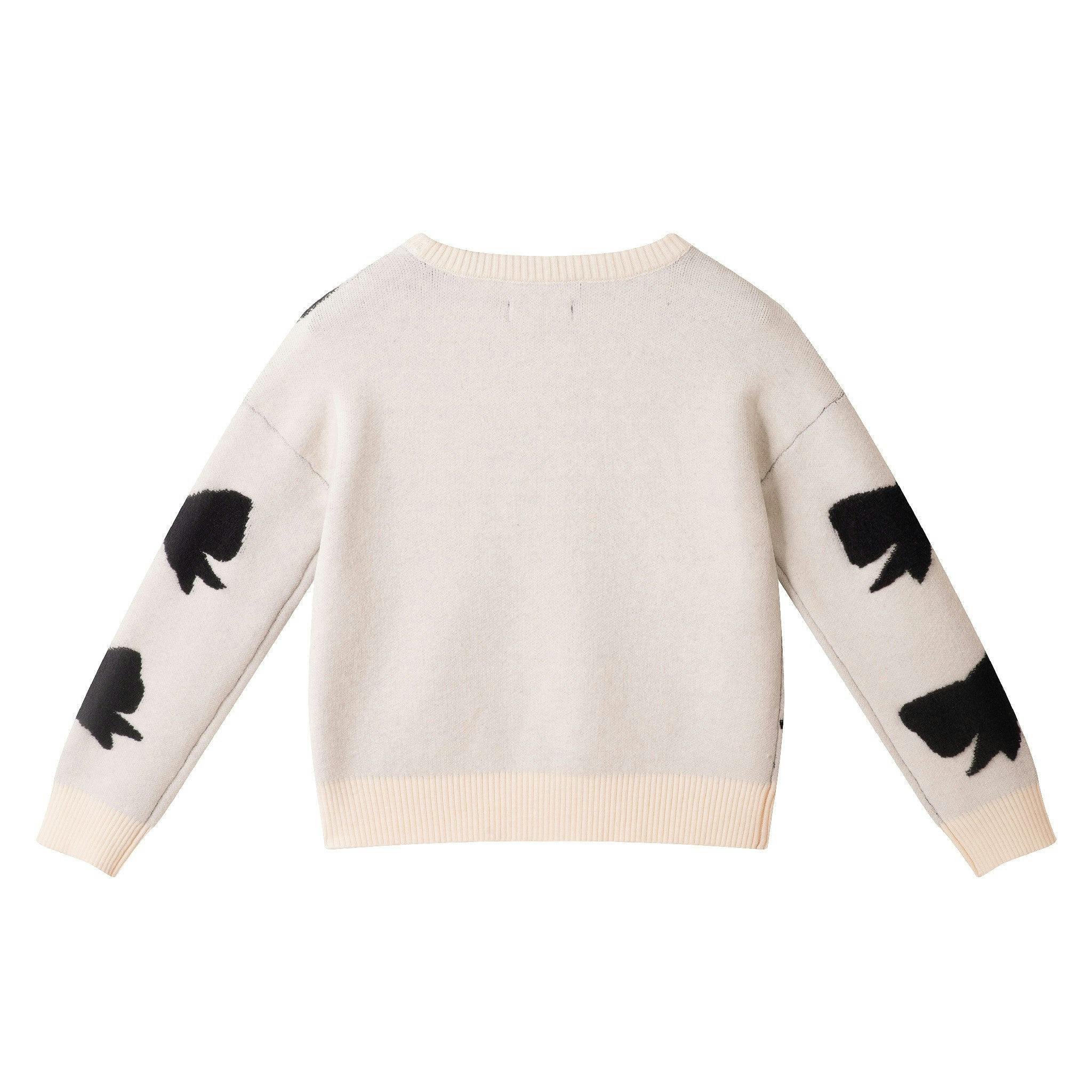 Kids Sweater & Legging Set | Cream Bow