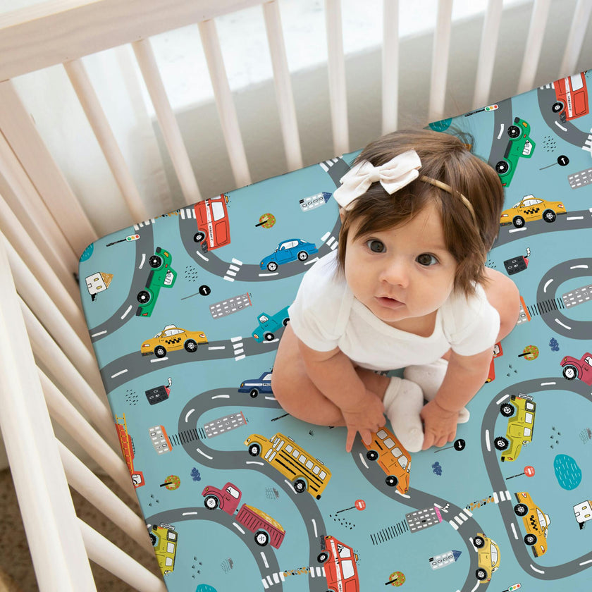 Print Organic Crib Sheet