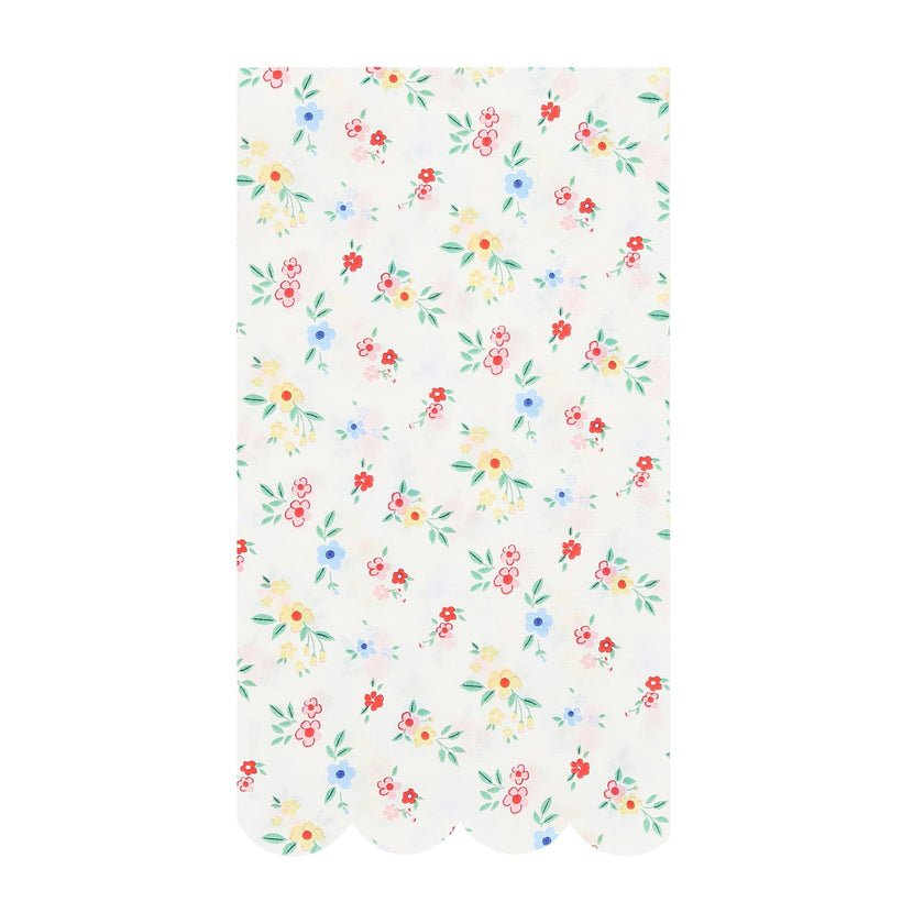 Ditsy Posy Scalloped Guest Towels