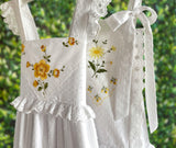 10y Heirloom Handkerchief Dress - Golden Roses