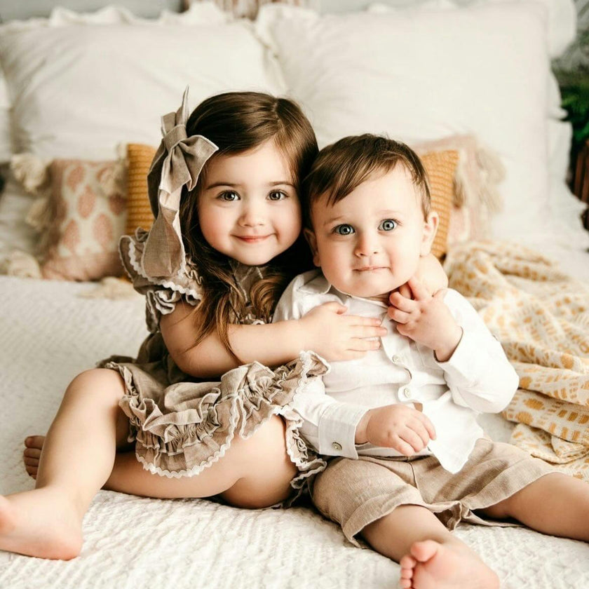 Ashlyn Linen Top and Shorts Set