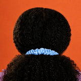 Light Blue Silk Scrunchies