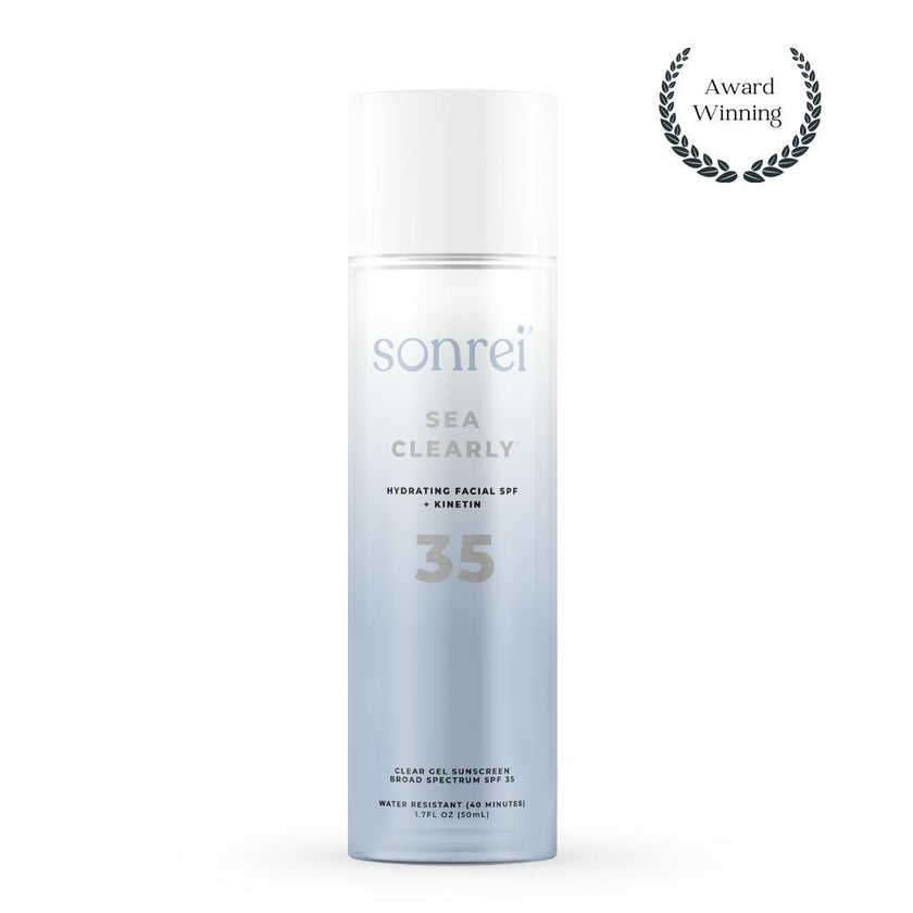 Sea Clearly Hydrating SPF 35+ Kinetin-Growth Factor Clear Face Sunscreen Gel/Primer