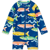 Rash Guard Baby Swimsuit, Blue