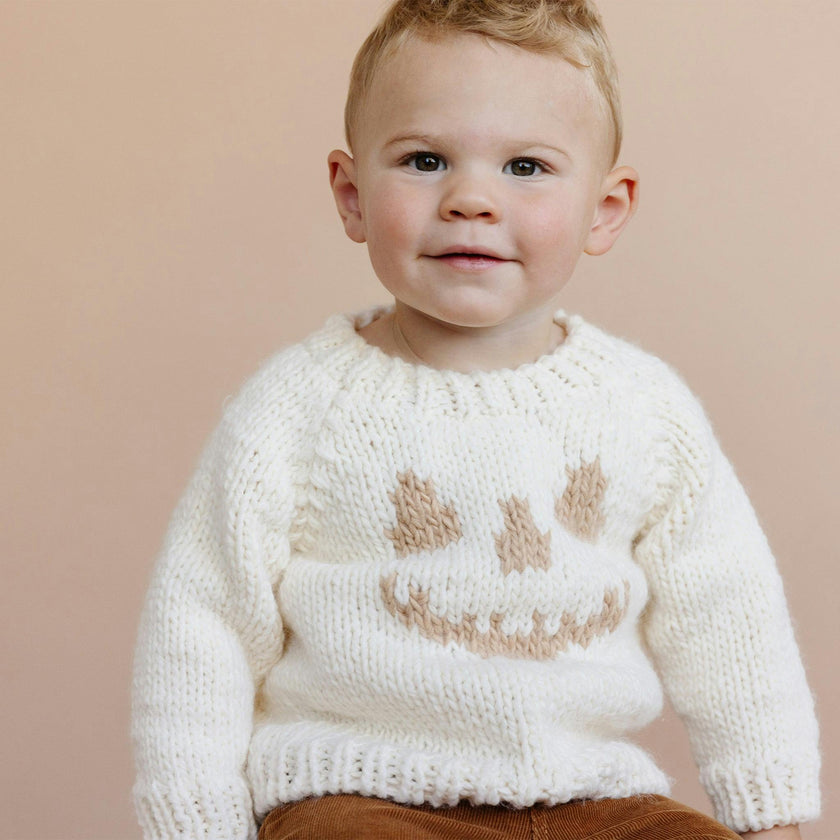 Jack-O-Lantern Sweater - Cream