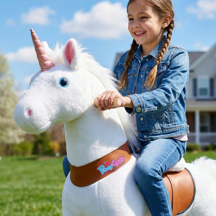 Model U® Unicorn Ride-On Toy Age 4–7 – White